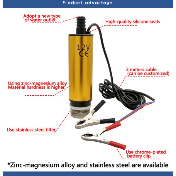 насос перевозки горючего погружающийся Dc 38mm/51mm 12v 24v