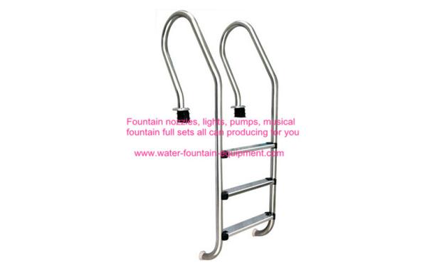 Stainless Steel Swimming Pool Accessories Ladders Steps With Or Without Anti-slip 1.1mm