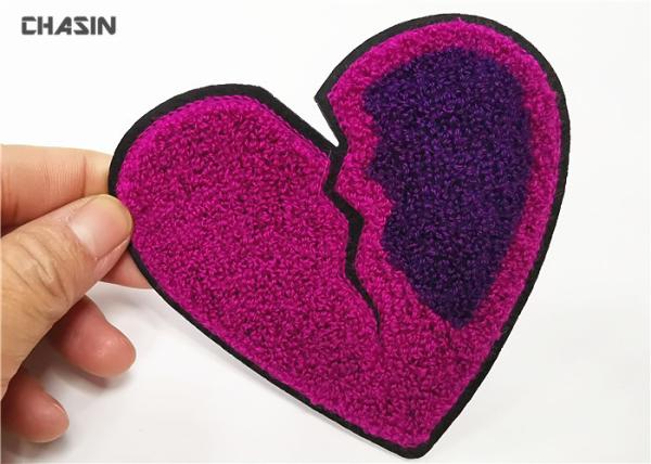 Cheap Wholesale Heartbreak Logo Chenille Embroidery Iron - On Applique Patches For Clothing