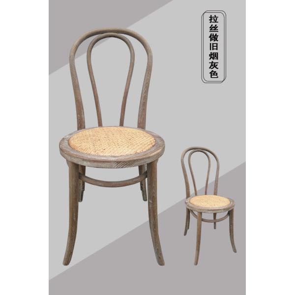 High Back Restaurant Solid Wood Chairs / Upholstered Wooden Dining Chairs