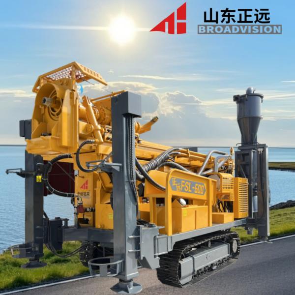 Inexpensive Multi-Functional Intelligent Crawler Water Well Drilling Rig with 600M Max Drilling Depth and 12000Nm Torque