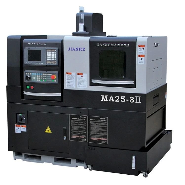 JIANKE MA25-3II 3 Axis CNC Lathe Swiss Type with 8000rpm/min Spindle Speed Max 25mm Processing Dia and 0.001mm Precision