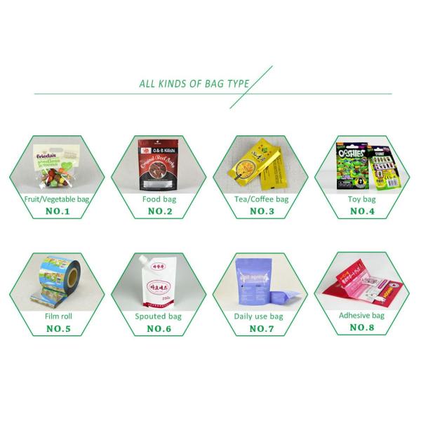 Clear Plastic OPP Fruit Packaging Bags ,Transparent Food Packaging Bags