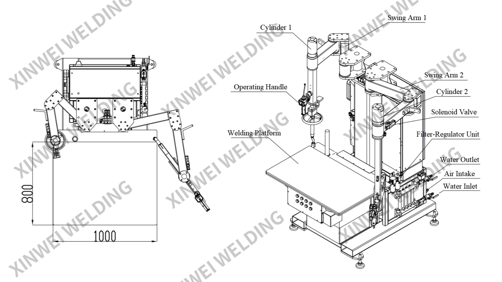 Medium Frequency Platform Spot Welding Machine for Sheet Metal Fabrication