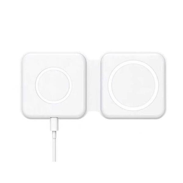 Folding 10W 15W Car Magnetic Wireless Charger Station 2 In 1