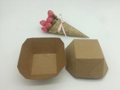 Brown Kraft Paper Baking Loaf Pans , Baking Cardboard Loaf Pans Eco - Friendly