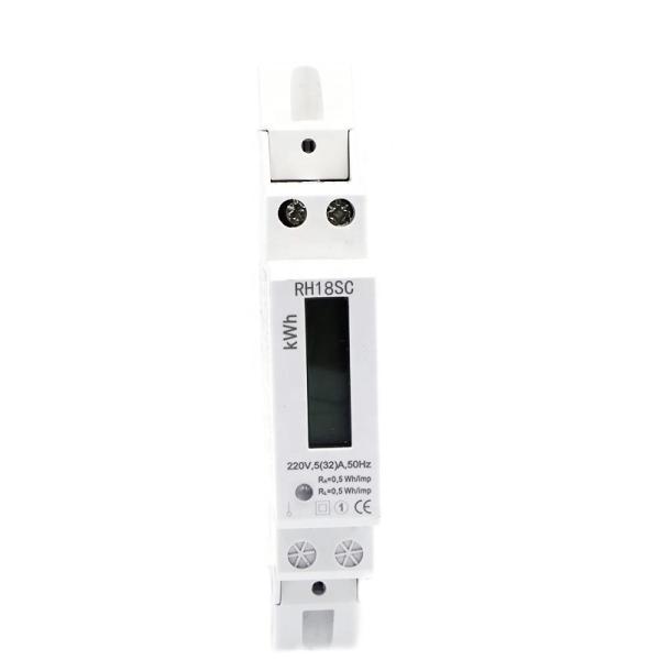 DIN RAIL Single phase digital power meter kwh meter LCD Display