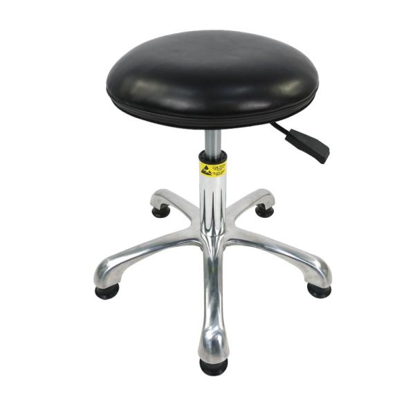 Silla de laboratorio antiestática personalizable de 20 pulgadas con cuero PU, 300 libras