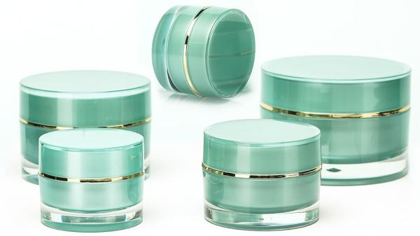 Frasco dobro plástico 10g 20g 30g do creme da parede de Acriylic PP