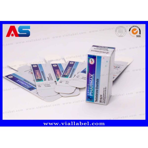 Hologram Printing 10ml Vial Boxes For Methenolone Enanthate Vial Packaging
