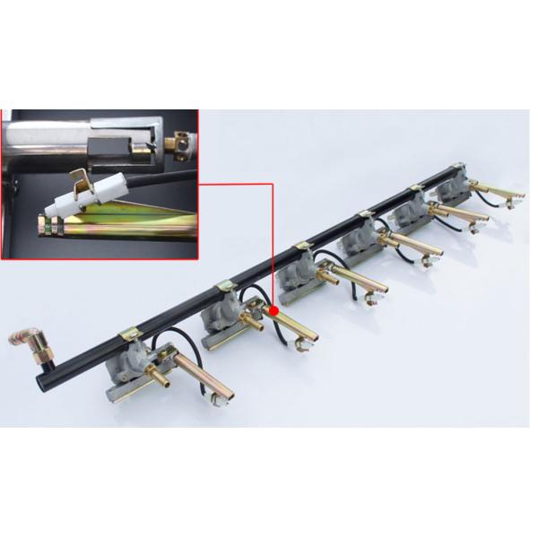 Factory Price Smokeless Barbecue  6 pcs burner Gas CStainless Steel BBQ Grill Ceramic Infrared Burner