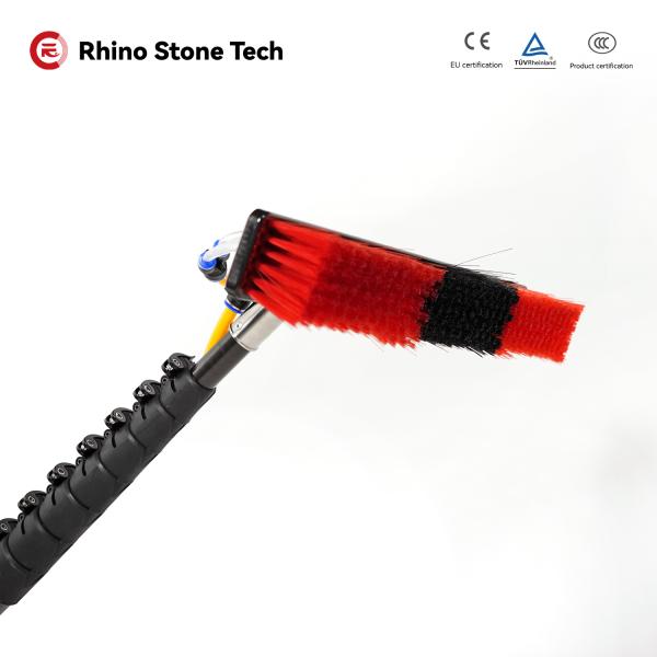 Limpieza solar Agua alimentada Telescópico Limpieza de ventanas Polvos de lavado de ventanas reforzados