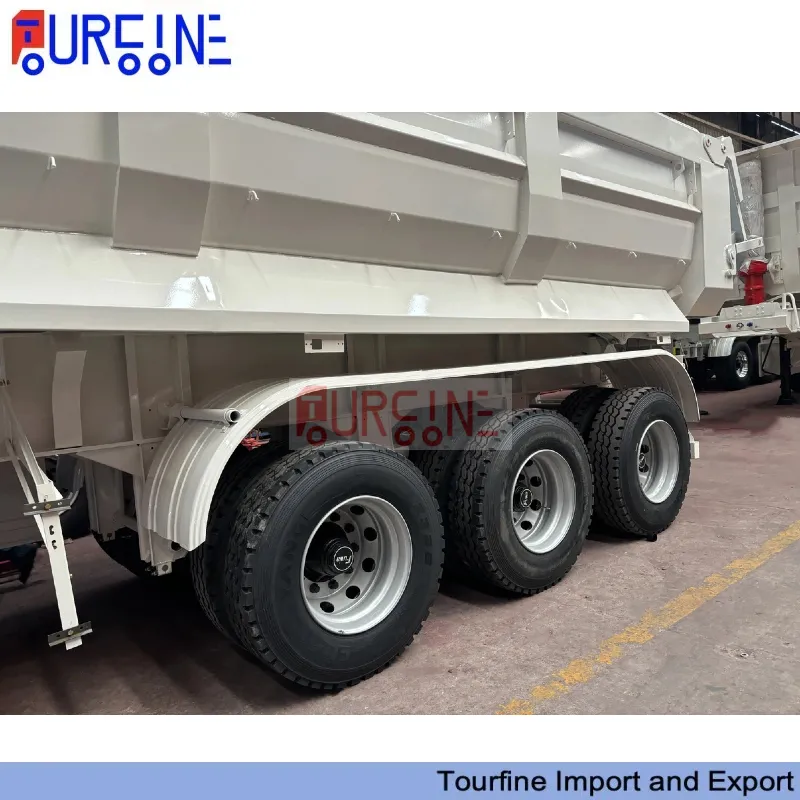 30 CBM 3 Axle Dump Semi Trailer with Front Hydraulic Tipping for Bulk Material Hauling