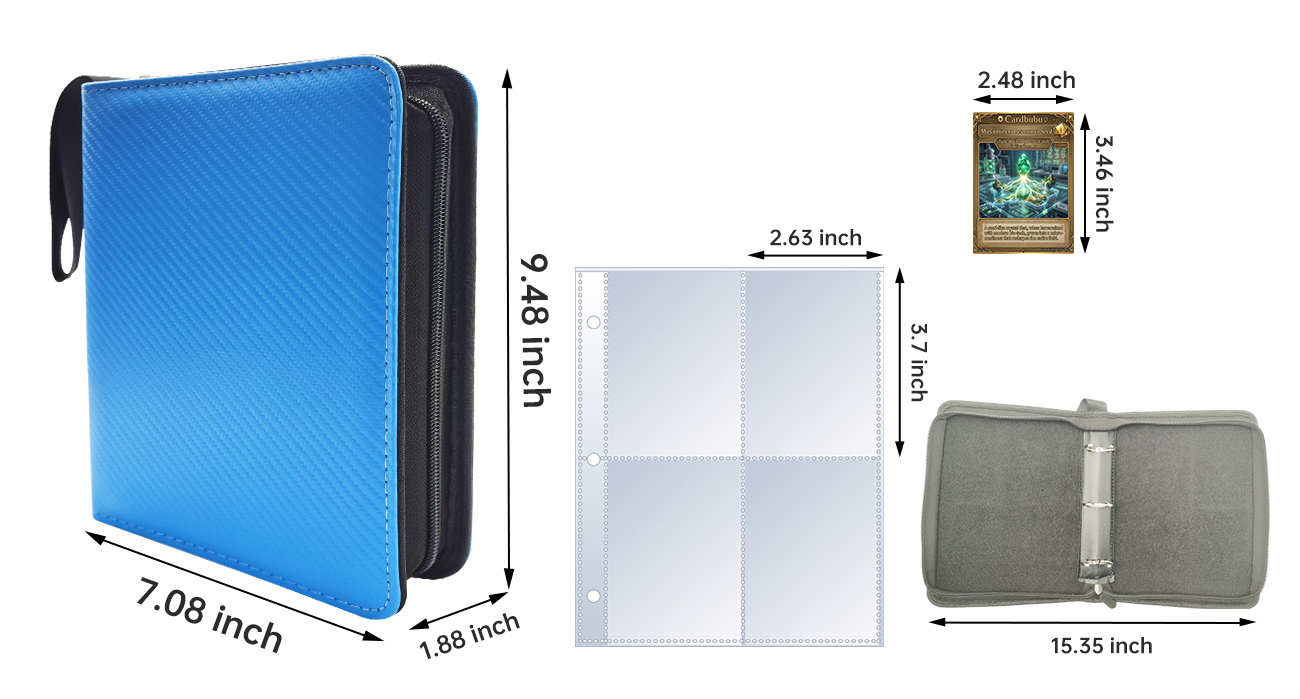 400-Pocket Trading Card Binder Manufacturer for Bulk Orders Custom Branding MTG