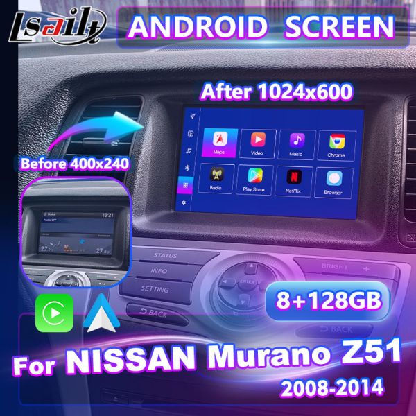 Lsailt 4 64GB Android Video Interface Multimedia Carplay For Nissan 370Z