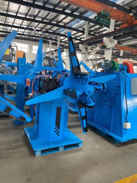 1.5-45 Tons Steel Coil Automatic Hydraulic Decoiler Uncoiler Machine With Coil Car