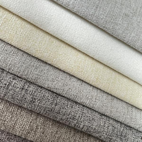 JHWY15 Fade Proof Upholstery Suede Fabric Classic Weave Polyester For Couches Beds