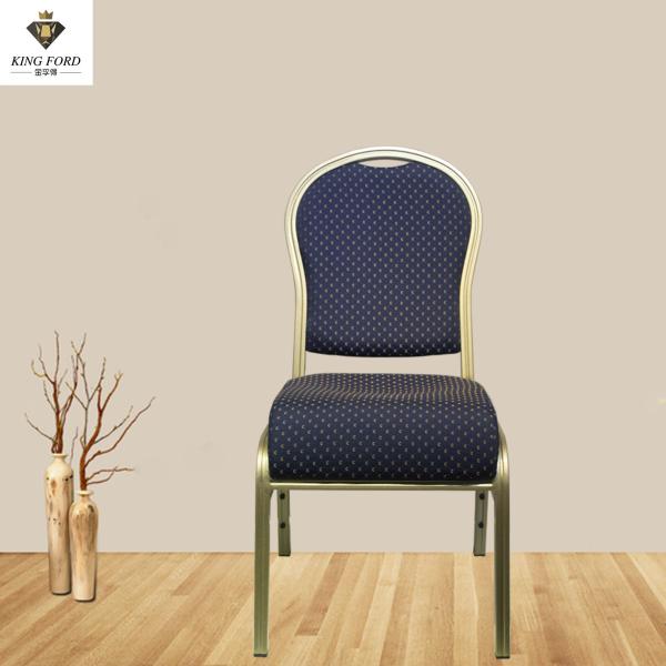 Stackable Hotel Commerical Furniture Metal Frame Fabric Cover Banquet Wedding Party Chair