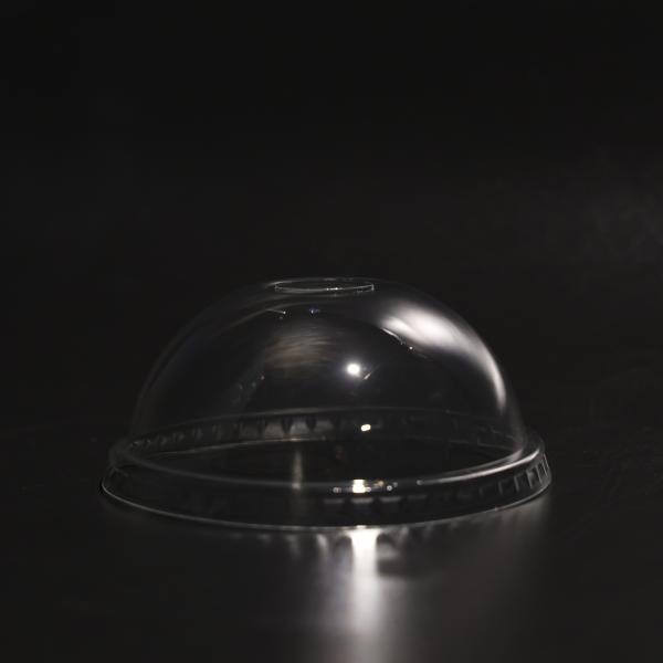 95mm Disposable PET Plastic Cup Lids Dome Lid For Iced Coffee Cup