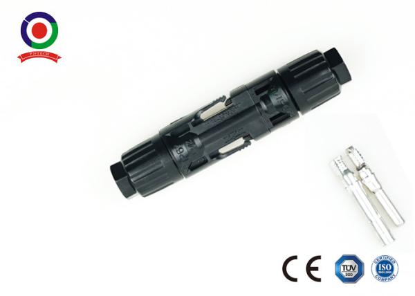 TUV Certified Solar Panel Connectors with Low Contact Resistance Weather and UV Resistant for 14AWG 12AWG 10AWG Cable