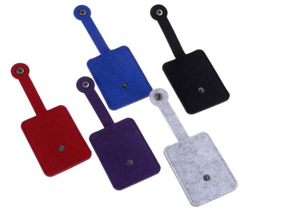 Unisex Car Key Wallet Purse Felt Key Chain Bags 43 Colors With 3mm Thickness