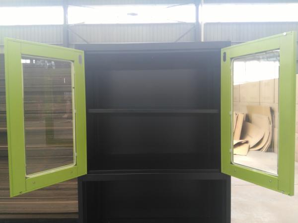 New Design 0.5mm H1920mm Green Kitchen Cabinets