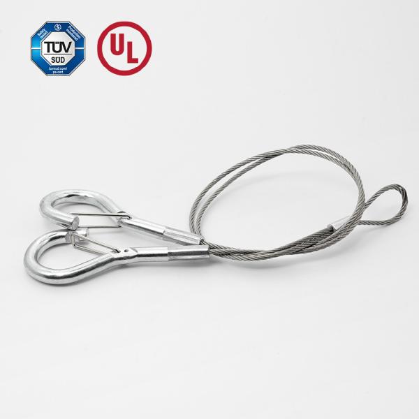 Y Type Safety Cable With Spring Hook For Hanging System Accessory Of Suspension Light Safe Load 10KG Selling Unit Single Item