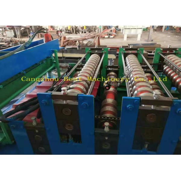 YX-840 850 Double Layer Roofing Sheet Roll Forming Machine PLC Control CE SGS Listed