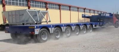 Semi-reboque para transporte de equipamento pesado Reboque hidráulico de baixo leito de veículos pesados