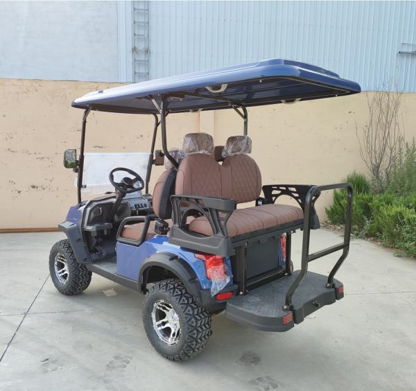 Baterias de chumbo de luxo Carrinho de golfe elétrico de 4 lugares Veículo turístico básico Preço acessível