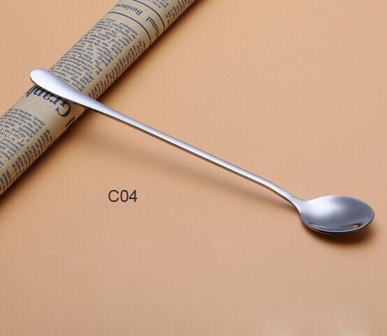 Stainless Steel Long handle Iced Tea Spoon Coffee Spoon Cold Drink