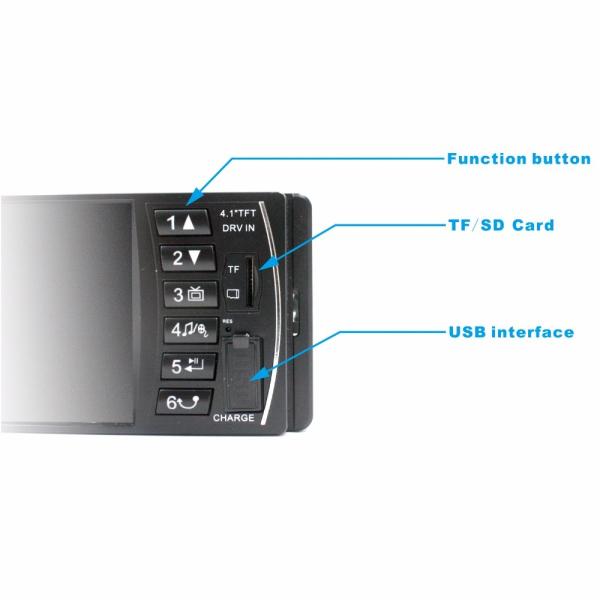 1GB 1 Din Touch Screen Car Stereo With Car FM USB SD BT RDS Radio