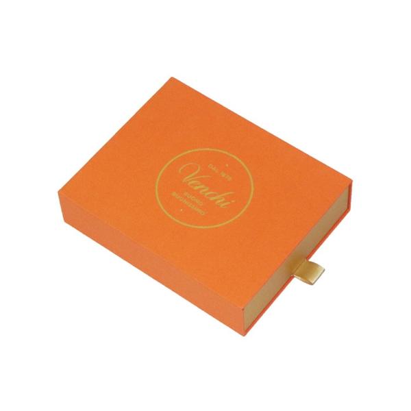 3X4 Dividers Pull Out Gift Box Gold Stamping Logo Multifunctional