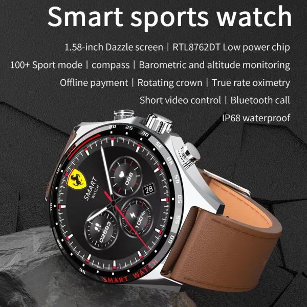 SK27 Smart Watch 400mAh IP68 Sangre Oxígeno Ritmo cardíaco Presión sanguínea Reloj deportivo inteligente