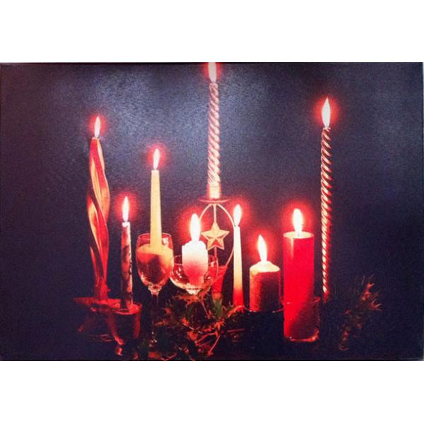 Promotional gift Fashion Design Frameless Painting Decoration Lighted Wall Art