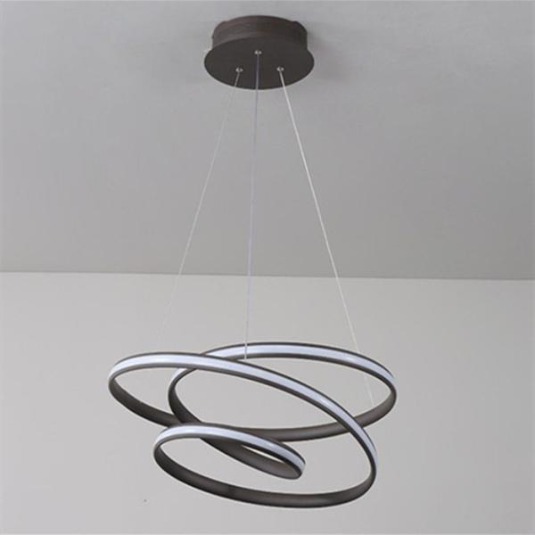 Modern Aluminum Ring LED Lighting Chandeliers For Living Room Bedroom