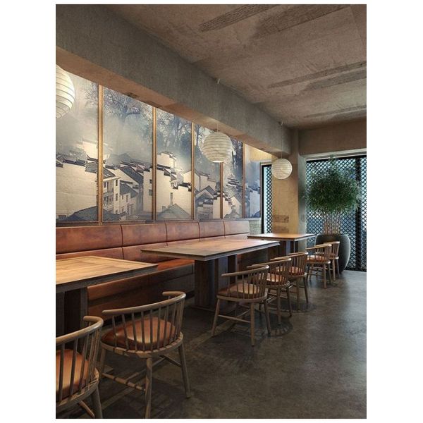 Luxury Interior Design Ideas Restaurant Furniture Steakhouse Booth Sofa Seating Hot Selling