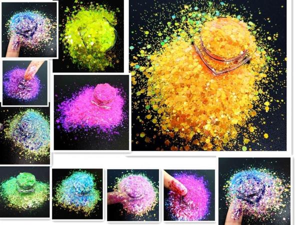 Makeup Fairy Bomb Essential Nail Art Parkly Iridescence Chunky Mix Glitter Chrome Shape Sequins in Bulk for Beauty