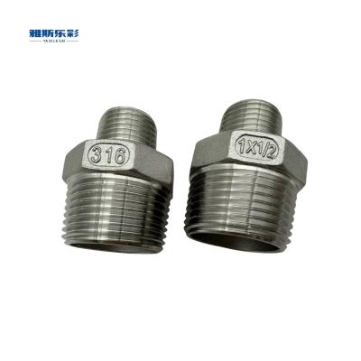 316 Stainless Steel Reducing Hex Nipple N316 25A-15A Water Oil Gas Oxygen