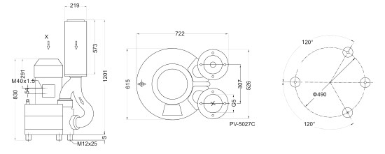 Central Feeding 3 Phase Oilless Vacuum Pump , Ring Compressor Blower Two Stage