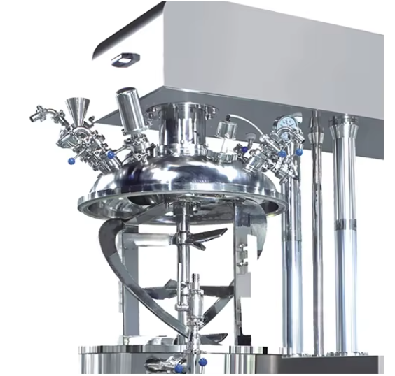 Vacuum Homogenizing Emulsifier Mixer High Shear 50L For Cosmetic Cream Lotion