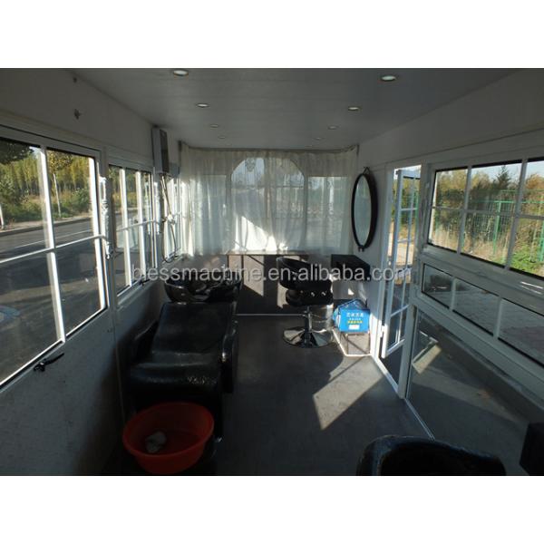 4 Wheels Technology Mobile Beauty Spa Salon Trailer for Dairy Products Long Service Life