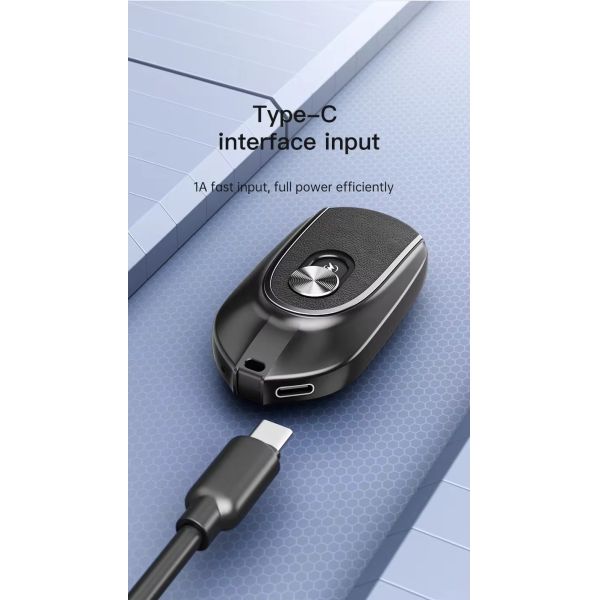2 In 1 Multi Purpose 1200mah Mini Power Bank Outdoor Travel Charging Keychain PowerBank Mobile Phone Charge