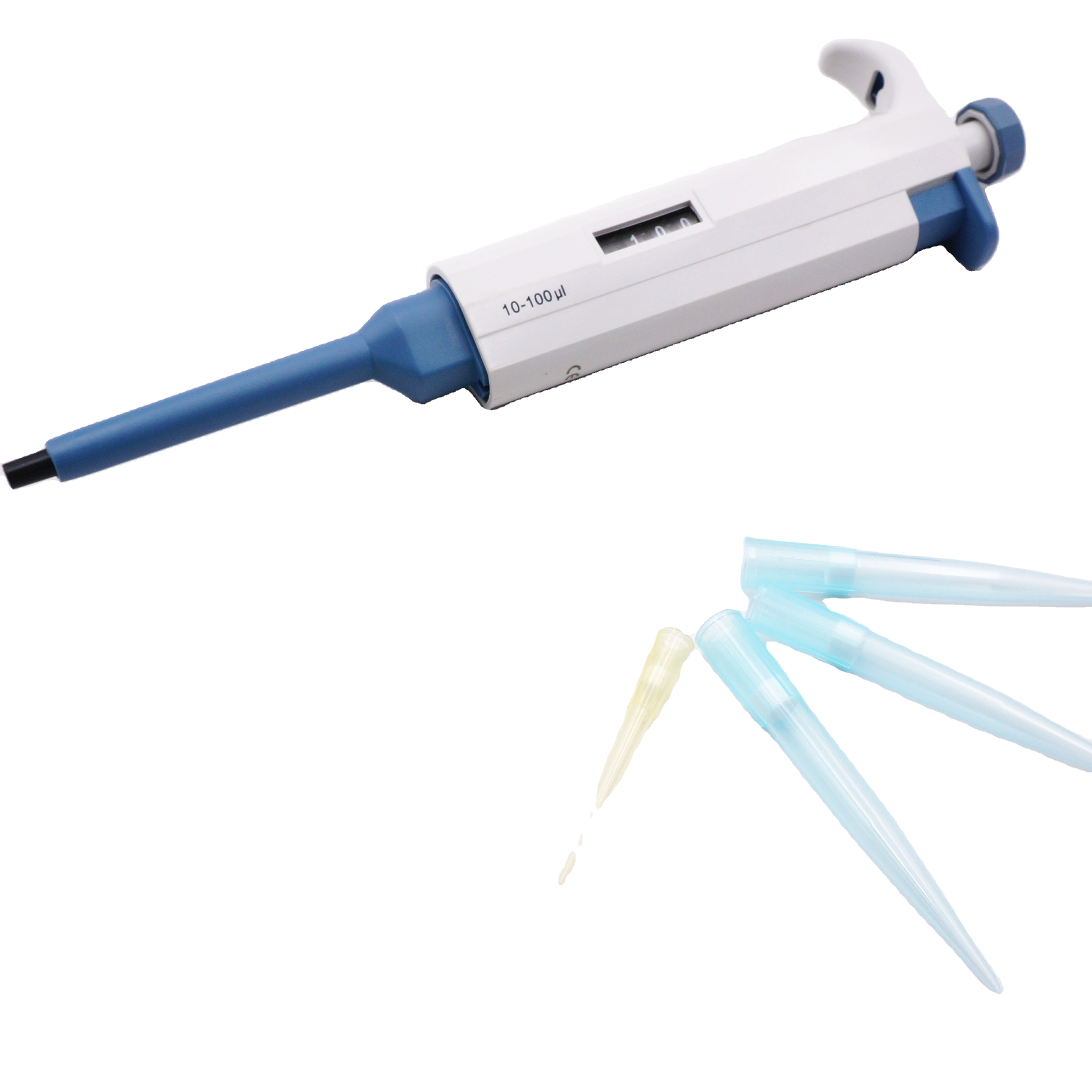 Laboratory Grade Digital 100 - 1000Ul Adjustable Single Channel Mini Micropipette