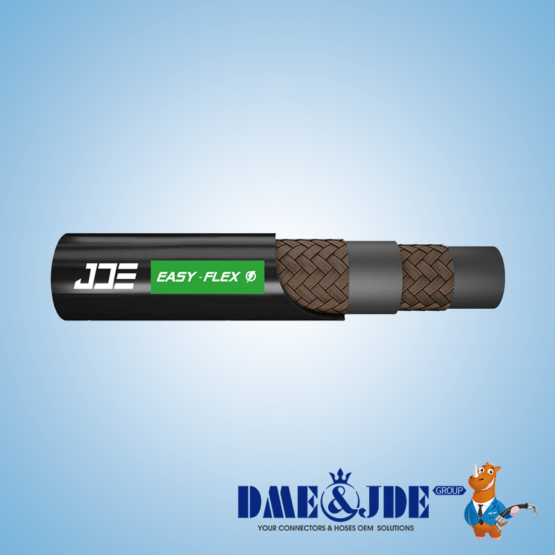 Textile Braided Hydraulic Fluid Hose R3 Smooth Cover 39–105 Bar Working Pressure
