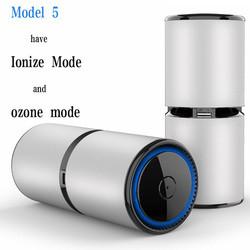 ETL Gray Hepa Car Air Purifier 106m3/h Negative Ion Air Cleaner