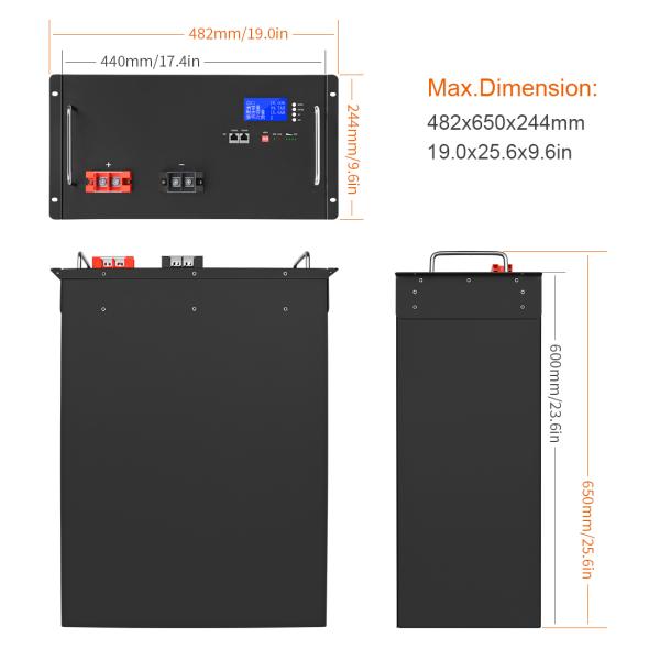 Customized Lifepo4 Battery 51.2V 150Ah Supercapacitor Solar Storage Battery Pack 48V
