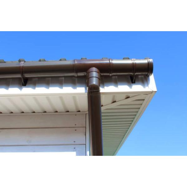 3 дюйма 4 дюйма PPGI Алюминиевый круглый водосточный трубный крен Профилегибочная машина для производства водосточных желобов