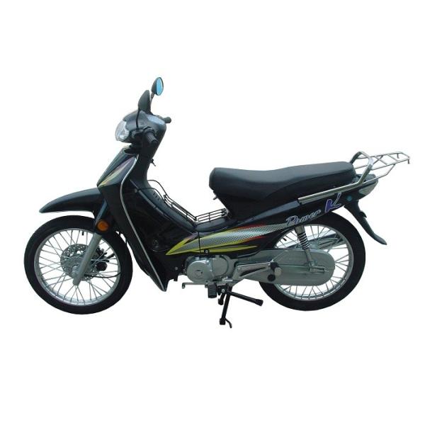 Black 90cc 110cc Cub Motorcycle Automatic Clutch Engine Front Disc Rear Drum