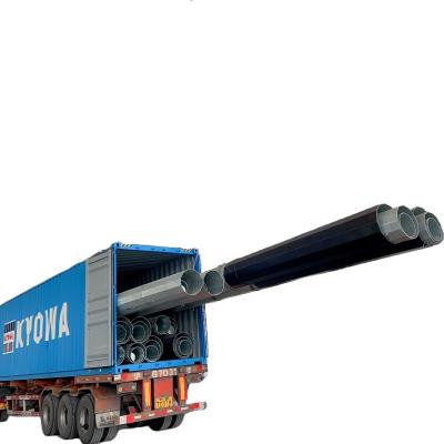 90FT 27M 8450KGF Load Q460 12 Sides Galvanized Transmission Steel Pole